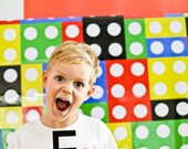MODERN LEGO Inspired Birthday Party - Customized - Printable Name Sign