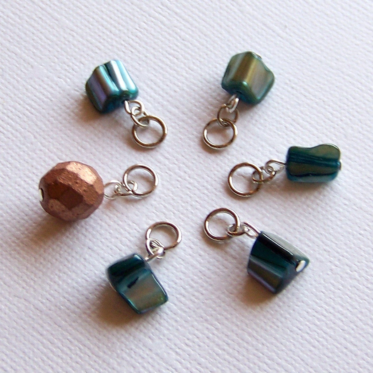 Turquoise Kniting Stitch Markers US 6/3.5mm