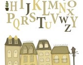 Home Sweet Home 8 x 10 Alphabet Art Print