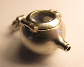 Steampunk lockets  - MICRO AMPHORA  nautical locket solid sterling silver and crystal