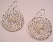 Sterling Silver Spiral Earrings