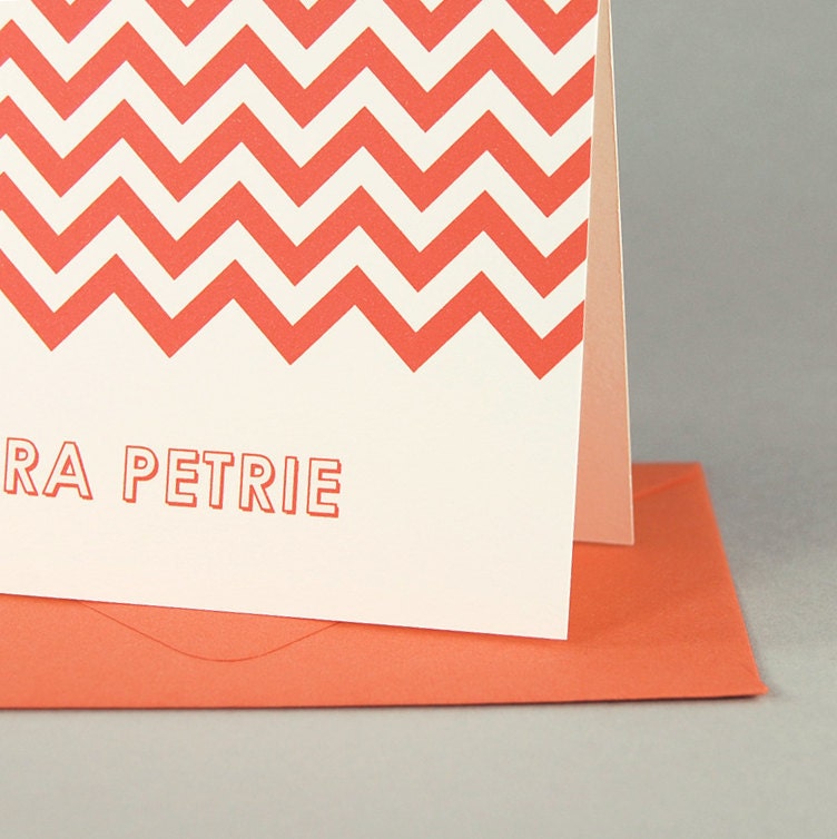 Chevron Custom Personalized Stationery / Personalized Stationary