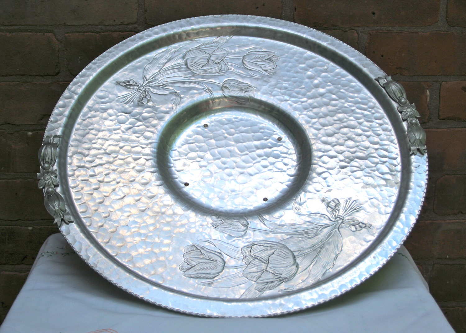 Rare Rodney Kent Aluminum Lazy Susan