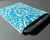 Kindle 3 Case / Kindle 4 Case / Kindle Case / Nook Cover / NookColor / Kobo / Nook Simple Touch / Sony / Kindle Fire - Damask Ocean Blue
