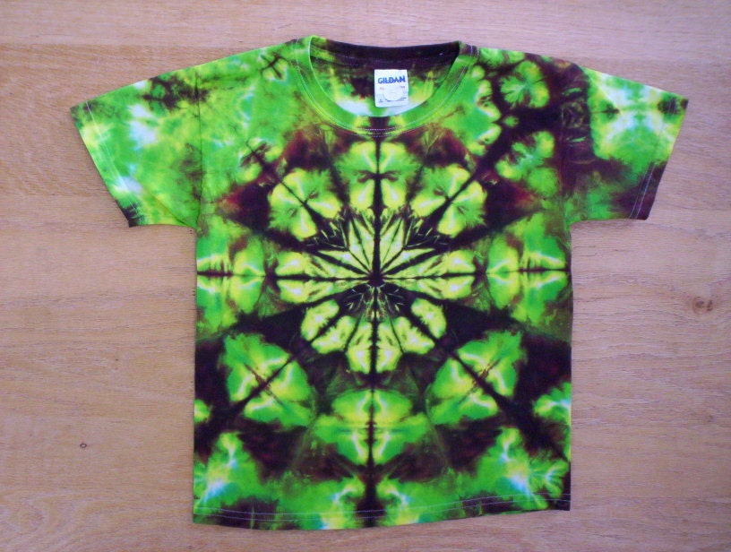 Emerald Star Tie Dye Size Youth Large