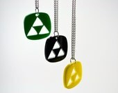 Legend of  Zelda Triforce Cutout Necklace - Laser Cut Acrylic Pendant Necklace