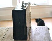 Antique Faux Leather Suitcase