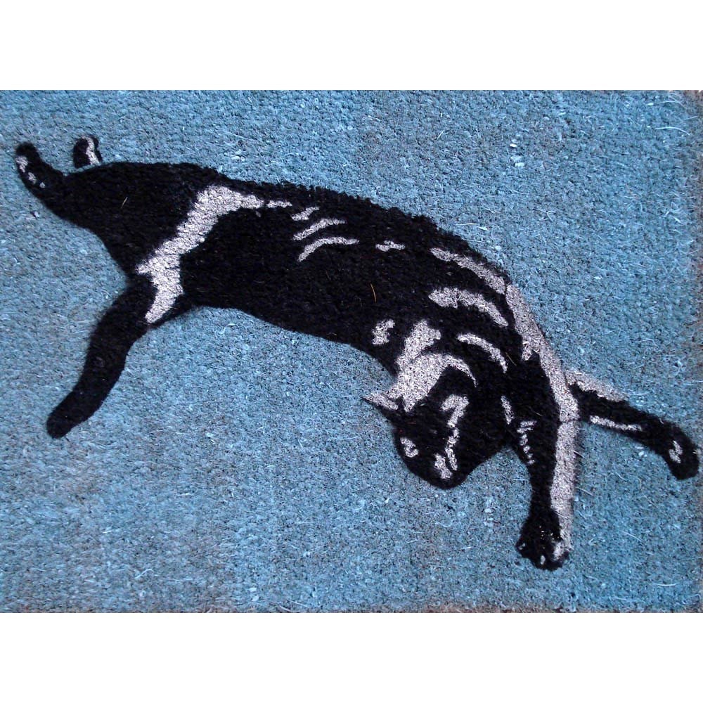 cat doormat- stretching  gifts under 50 personalize