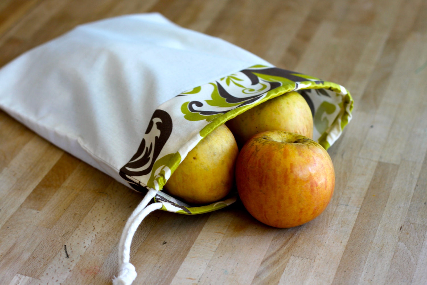 Go Green Produce Bags - Spring Trellis print