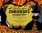 Halloween Witch Invitation - Custom Made For You
