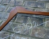 READY TO SHIP Bride Hanger Bridal Hanger Wedding Dress Hanger Wedding Hanger Mrs Hanger Rush Shipping