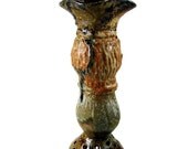 OOAK Candlestick / Wheel Thrown Stoneware Pottery / Made in Penland