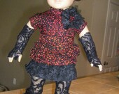 American Girl 4 Pc Set Includes Dress, Arm warmers and Leggins