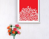Red Birds Print
