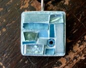 Summer Sky Blue Mosaic Pendant