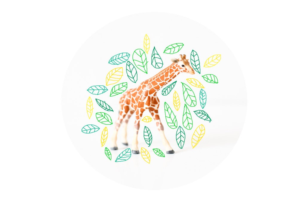 Giraffe One Inch Button