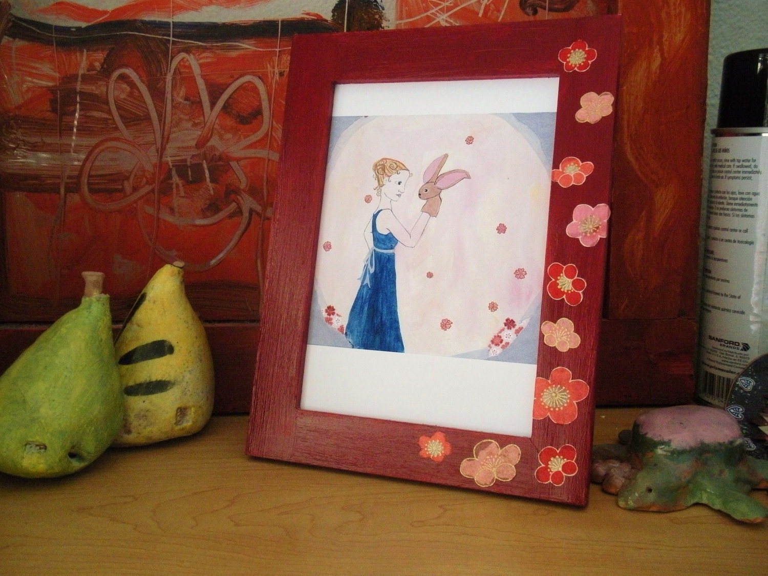 SALE 5 x 7 Adolescence, a girl who looks like a lady but still loves her toys like they're people print by Lea Keohane
