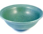 Robins Egg Blue Serving Bowl / Handmade Stoneware Wheel Thrown Pottery