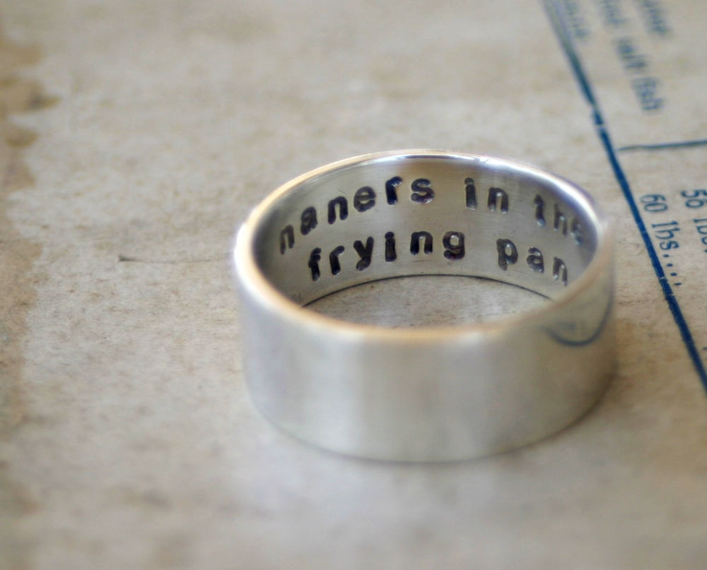 Secret Message Ring Sterling Silver