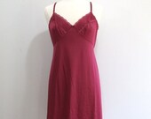 Vintage Full Slip in Merlot- M/L