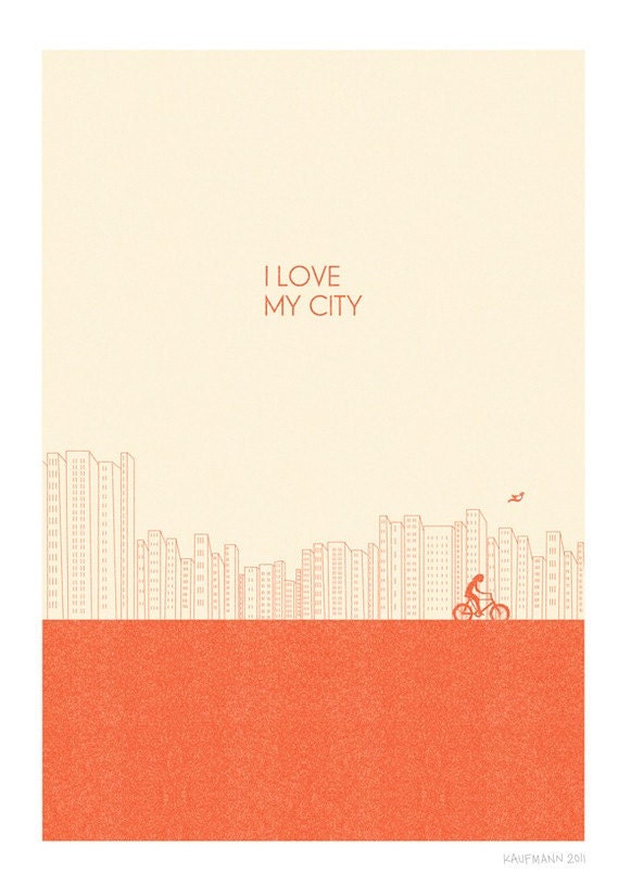 I love my city Print l RED