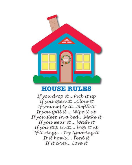 House Rules - Art Print 8 x 10