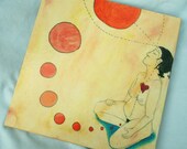 Meditation Art, "Whole Body Meditation", the original painting by Lea Keohane