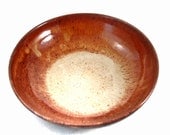 Ceramic Rust Bowl / Country Morning Series / Handmade Pottery Wheel Thrown Stoneware Clay
