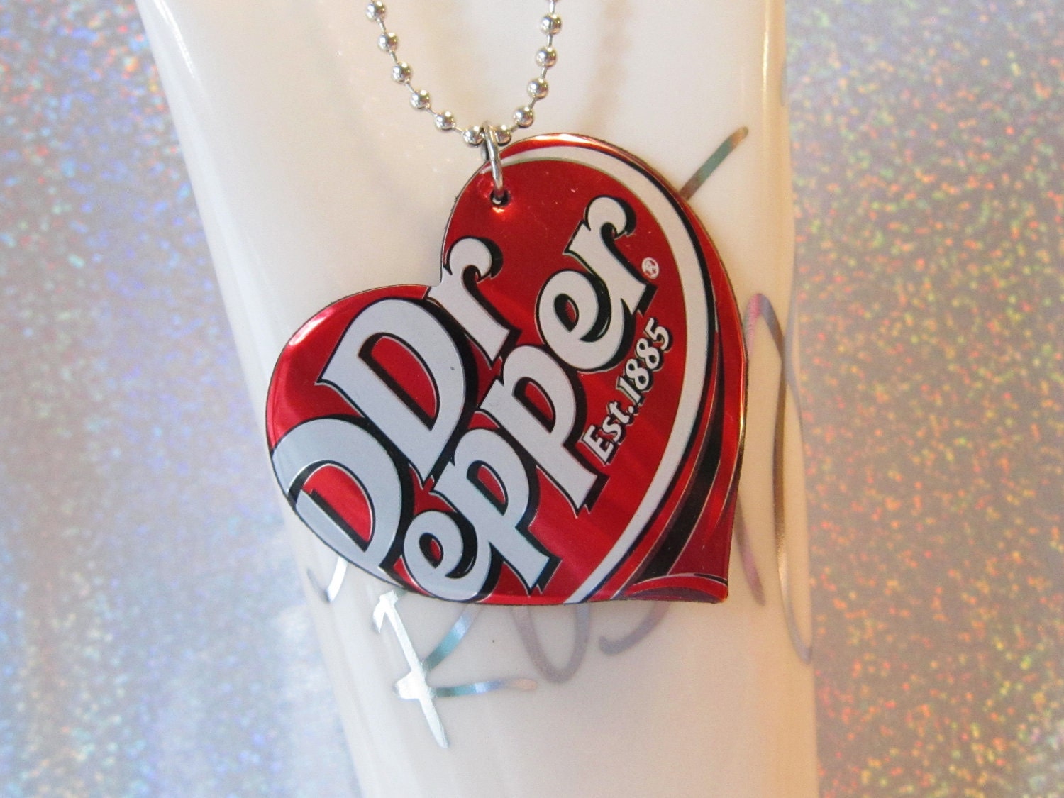 Dr. Pepper Pop Can Necklace Cute Teen Jewelry Soda Can Necklace Tween