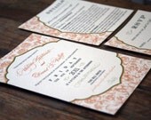 Vintage Wedding Invitation: Rustic Label Custom Wedding Invitation
