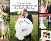 Custom Wedding Thank You Photo Card - Collage - Digital File Il_170x135