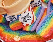 Rainbow Tea Cookies - One Dozen (12)