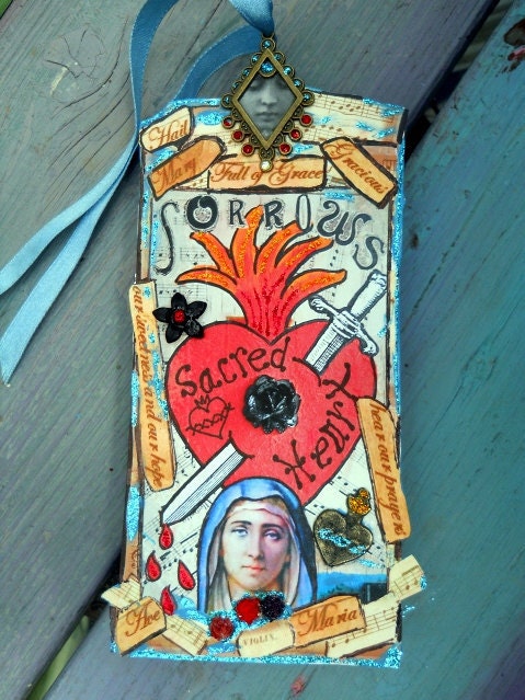 Virgin Mary Sorrowful Mother Joys and Sorrows of Life Holy Tag Free Shipping Us and Canada