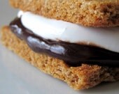 SMORE'S Cookie in a Jar, Camping, Food, Wedding Favor, Gift Two (2) 8oz Jars by Ploctopia