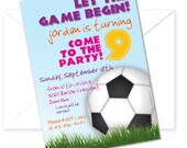 Soccer Birthday Party Invitation