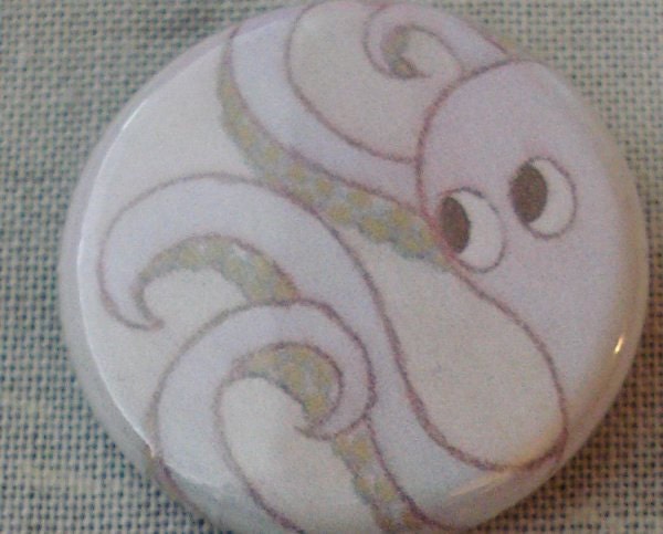 Little Tentacles, 1 inch pin