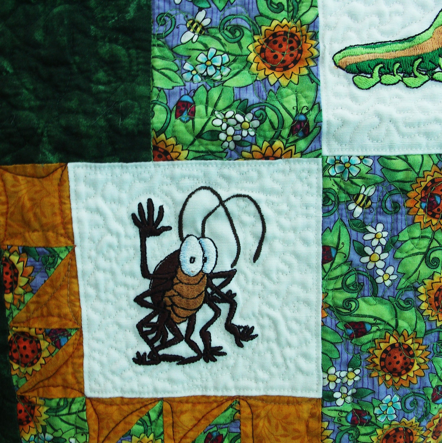 Because a Little Bug Went Ka-Choo - Bug Quilt