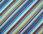 diagnal stripes cotton fabric 22 inch piece