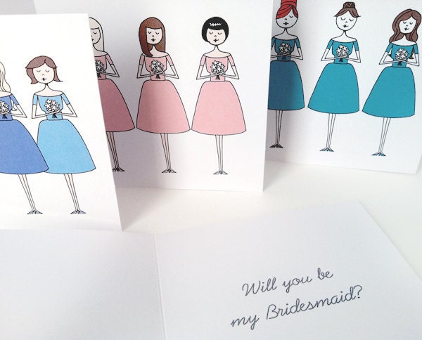 Will You be my Bridesmaid personalized design // STYLE B // digital file