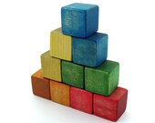 Wooden Blocks Montessori Toddler Wood Travel Toy