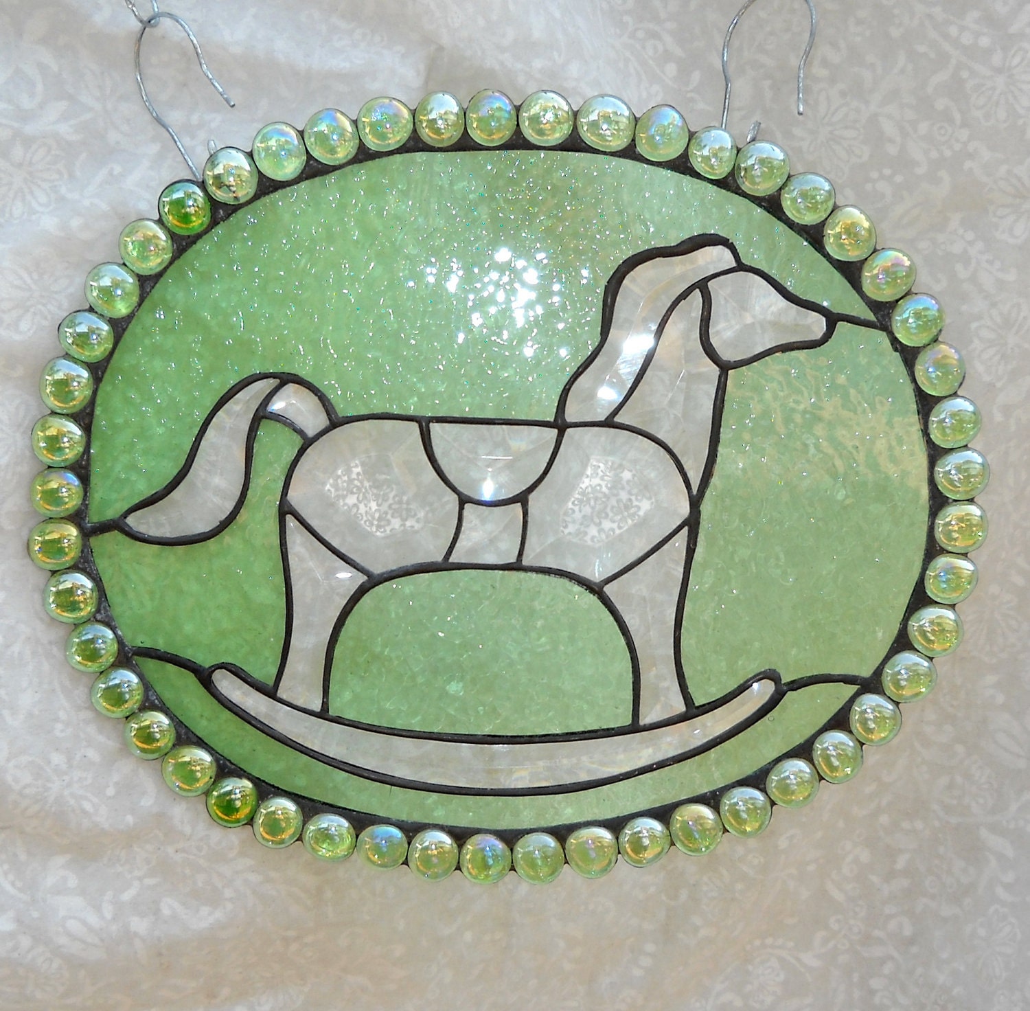 Stained Glass Panel / Bevel Rocking Horse