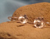 Silver Flower Earring Teeny Tiny Dangle Earring Forget Me Not Buttercup Drop White Satin Wedding Earrings JJDLJewelryArt