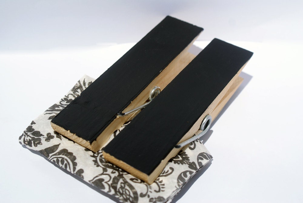 Large Chalkboard Clothespin Magnets