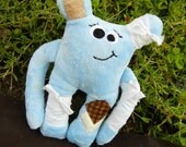 NEW Get Bedder Soon Cookie Nummie Plush Monster in Blue with Bandages