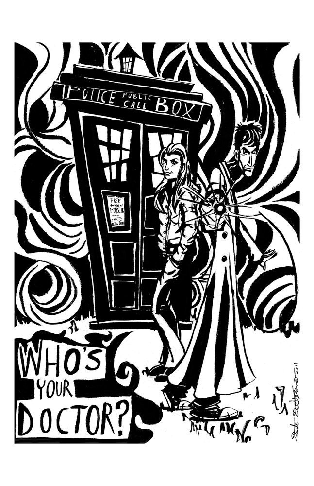 Dr. Who limited edition print