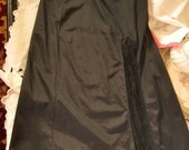 Vintage Long Black Half Slip from VAN RAALTE Small