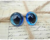 15mm New Blue Cat Safety Eyes for Plush Stuffed Animals 10 Pieces