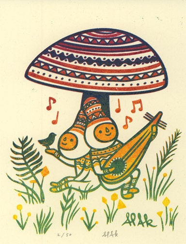 Limited Edition Gocco print "I'll Meet You There"