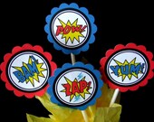 Printable Superhero Cupcake Toppers & Favor Tags Il_170x135
