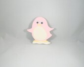 Cute Little Googly Eyed Penguin Art Tile Ceramic Pottery Wall Decor
